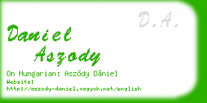 daniel aszody business card